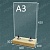 Подставка для меню "Тейбл тент" из Дуба А3 вертикально (Тип-5)