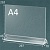 Тейбл тент "Менюхолдер" А4 горизонтально (Тип-1) с прозрачным основанием