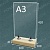 Подставка для меню "Тейбл тент" из Бука А3 вертикально (Тип-5)