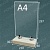 Подставка под меню "Тейбл тент" из Хвои А4 вертикально (Тип-6)