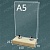 Подставка под меню "Тейбл тент" из Бука А5 вертикально (Тип-6)
