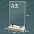 Подставка для меню "Тейбл тент" из Хвои А3 вертикально (Тип-5)