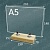 Подставка для меню "Тейбл тент" из Дуба А5 горизонтально (Тип-5)